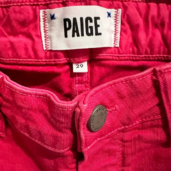 PAIGE Verdugo Ultra Skinny Jeans in Hot Pink Size 29 - Picture 6 of 7